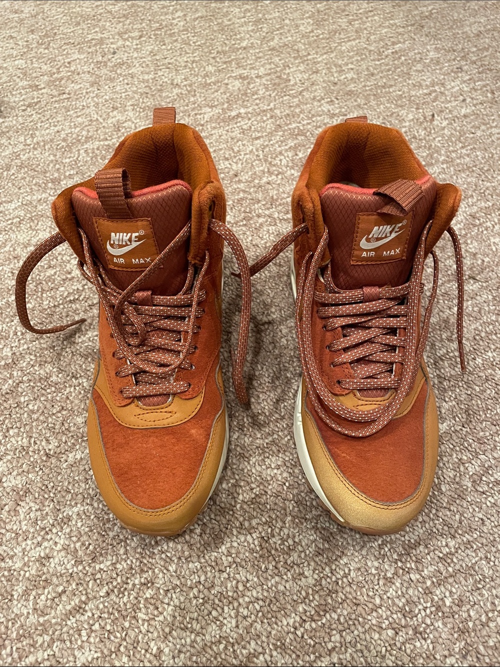 Nike Air Max Women’s High-Top Sneakers in Rust/Brown